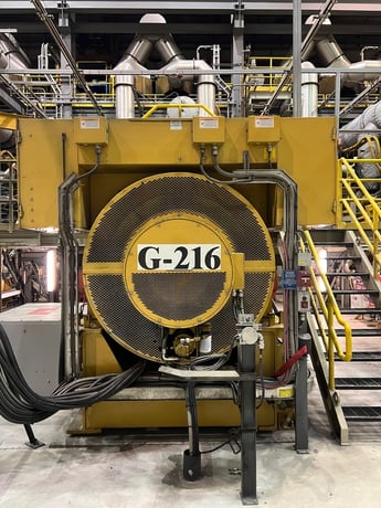 4400 KW Caterpillar #3616, diesel generator set, 5500 kVA, 7968/13800 Volts, 80,241 hours, 2007 - Image 2