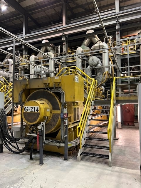 4400 KW Caterpillar #C280-3616, diesel generator set, 5500 kVA, 7968/13800 Volts, 60,731 hours - Image 2