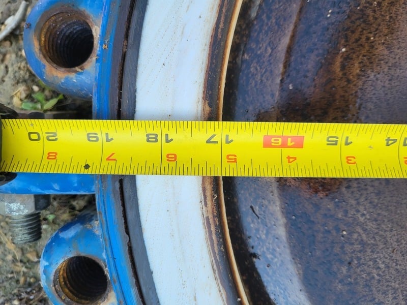 18" Keystone #Fig. 992, Butterfly Valve, resilient seated, wafer style, worm gear operator, 75 PSI. CWP - Image 4