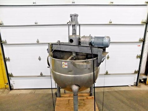 200 gallon Hamilton, double motion agitation direct steam kettle, 125 PSI @ 650°F - Image 1