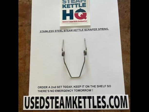 Lee style Stainless Steel scraper spring, fits 3.5" x 4.5" round & square front kettle scrapers, 2026 - Image 3