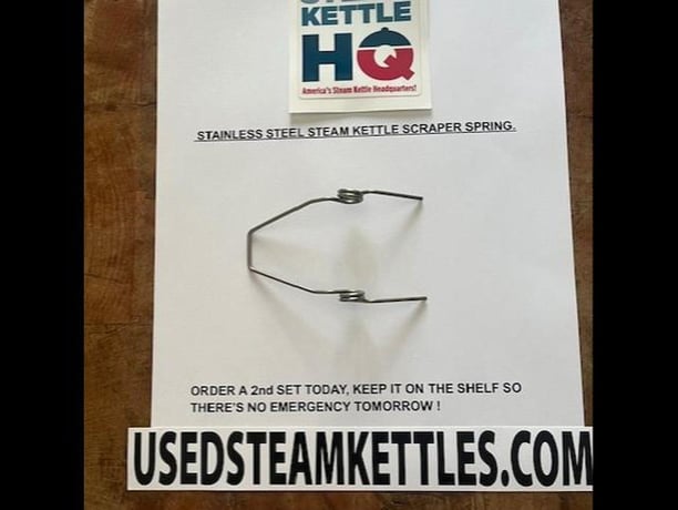 Lee style Stainless Steel scraper spring, fits 3.5" x 4.5" round & square front kettle scrapers, 2026 - Image 5