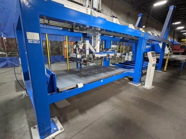 36 Ton, Boschert #QUATTRO 1500, CNC turret punch, 60" x 120" working range, automatic sheet loading & - Image 3