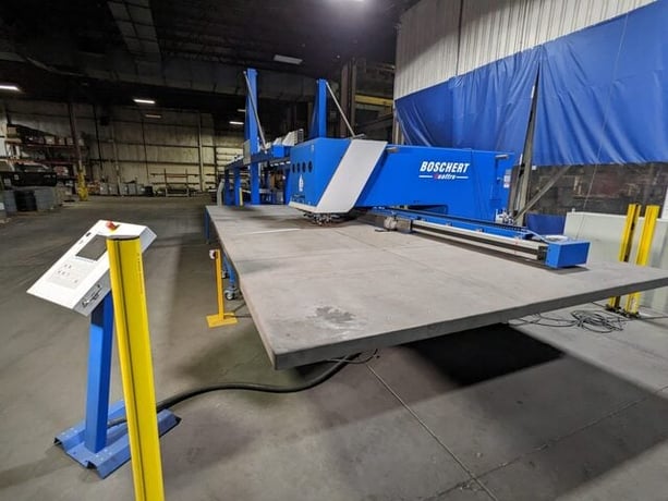 36 Ton, Boschert #QUATTRO 1500, CNC turret punch, 60" x 120" working range, automatic sheet loading & - Image 4