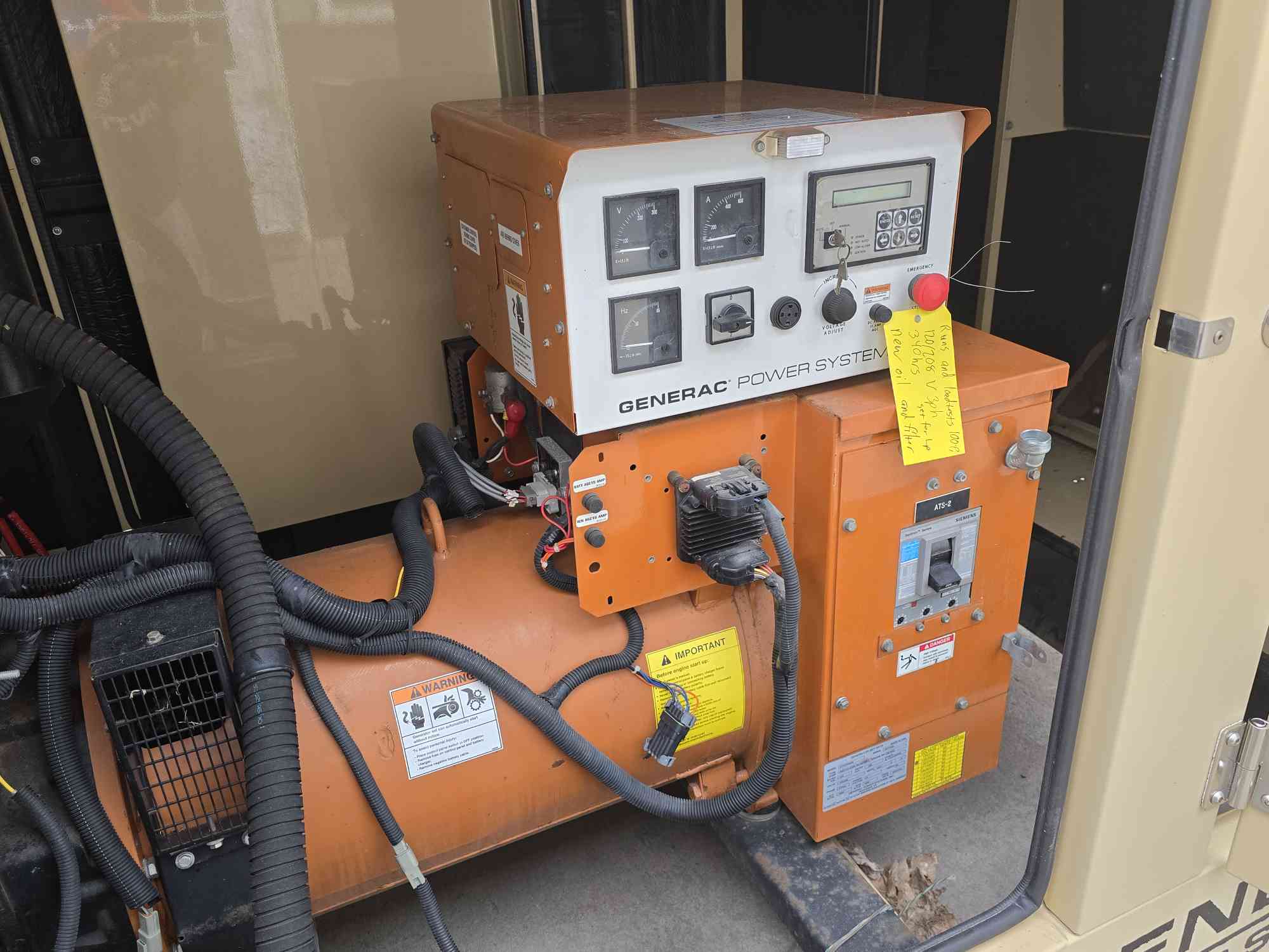 125 KW Generac #SG0125, natural gas/LP generator set, 3 Phase (105 KW 1 Phase), 340 hours, 2004, tested - Image 5