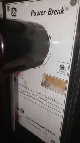 1600 Amps, General Electric, Power Break THP1616SS, 3-pole, RMS-9 MicroVersaTrip - Image 3