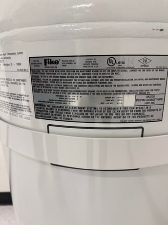 471 lbs. Fike FE-25, Fire Suppression Cylinder, HFC-125 Clean Agent, Tank 70-270-D-W - Image 2