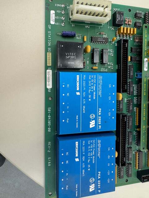 Giddings & Lewis Lewis 501-04305-00 Operator Station PCB Color Graphics Control Board CNC Used Surplus - Image 3