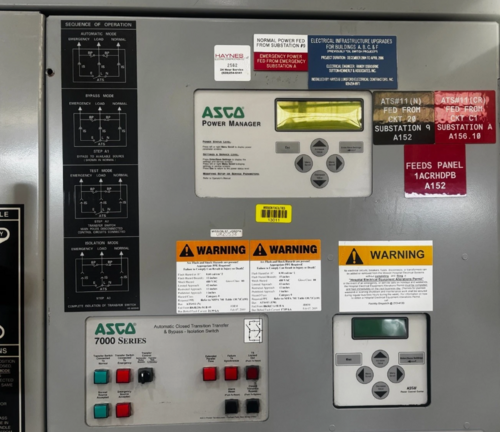 600 Amp. ASCO #7000-Series, H7ACTBB30600N5XC, closed transition automatic transfer switch bypass isolation - Image 4