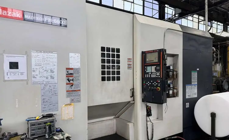 Mazak Mazak #FH-6800, twin pallet horizontal machining center, Mazatrol Fusion 640M, 41.3" X, 31.5" Y, 34.6" - Image 2