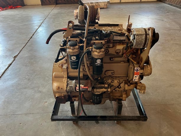 145 HP John Deere #4045HF285, Diesel Engine from Generator, 94-118 KW @ 1800 RPM, 8000 hours, 2010 - Image 1