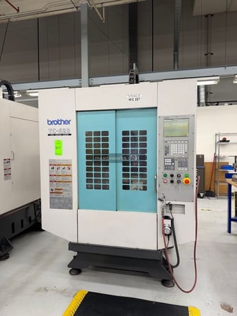 Brother #TC-S2B, CNC tapping center, 4-Axis, 21 ATC, Yukiwa 4th axis table, 9 HP, Brother CNC-A00 control - Image 1