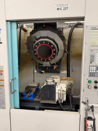 Brother #TC-S2B, CNC tapping center, 4-Axis, 21 ATC, Yukiwa 4th axis table, 9 HP, Brother CNC-A00 control - Image 2