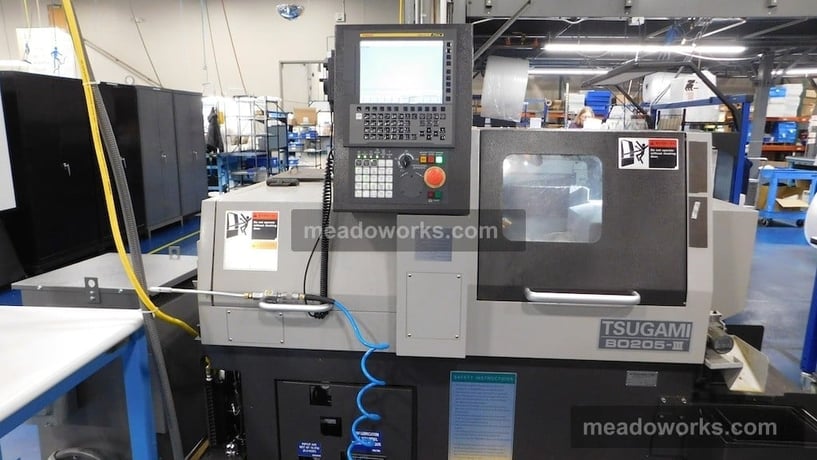 Tsugami #B0205-III, CNC Swiss type lathe, Fanuc 0i-TF control, 2020 - Image 1