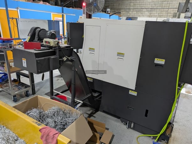 Okuma #Genos-L400II-e, CNC lathe, 12 station turret, OSP-P300LA-e control, chip conveyor, 220 V., 2022 - Image 3