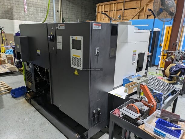 Okuma #Genos-L400II-e, CNC lathe, 12 station turret, OSP-P300LA-e control, chip conveyor, 220 V., 2022 - Image 4