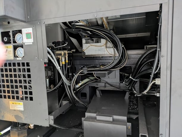 Okuma #Genos-L400II-e, CNC lathe, 12 station turret, OSP-P300LA-e control, chip conveyor, 220 V., 2022 - Image 8