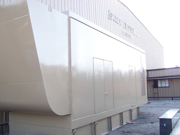1250 KW Cummins #KTA50-G2, enclosed, base tank, 1800 RPM, 480 Volts, 4200 hours - Image 1