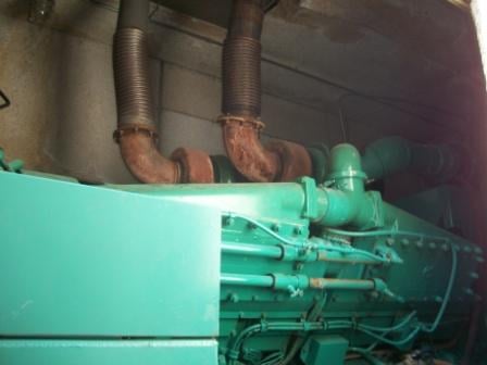 1250 KW Cummins #KTA50-G2, enclosed, base tank, 1800 RPM, 480 Volts, 4200 hours - Image 2