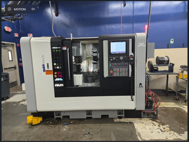 Quick-Tech #T8-Hybrid, 9-Axis CNC Lathe, 19.7" swing, 20" between centers, 13.8" max. turning length, 11.8" - Image 1