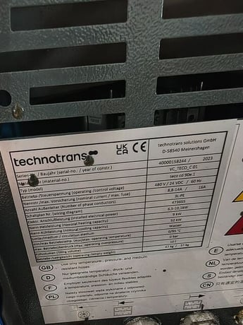TechnoTrans #TECO-CD-90E.1, water TCU, 95C, 9 KW, 2023 - Image 5