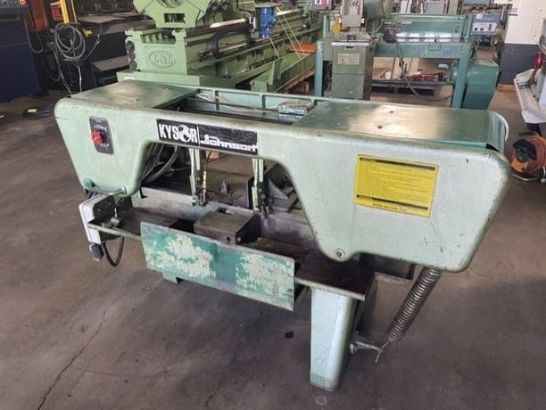18" Kysor Johnson #KJ10, Horizontal Band Saw, 3/4" x 138" blade, 50-270 FPM, 11" x18" bed - Image 1