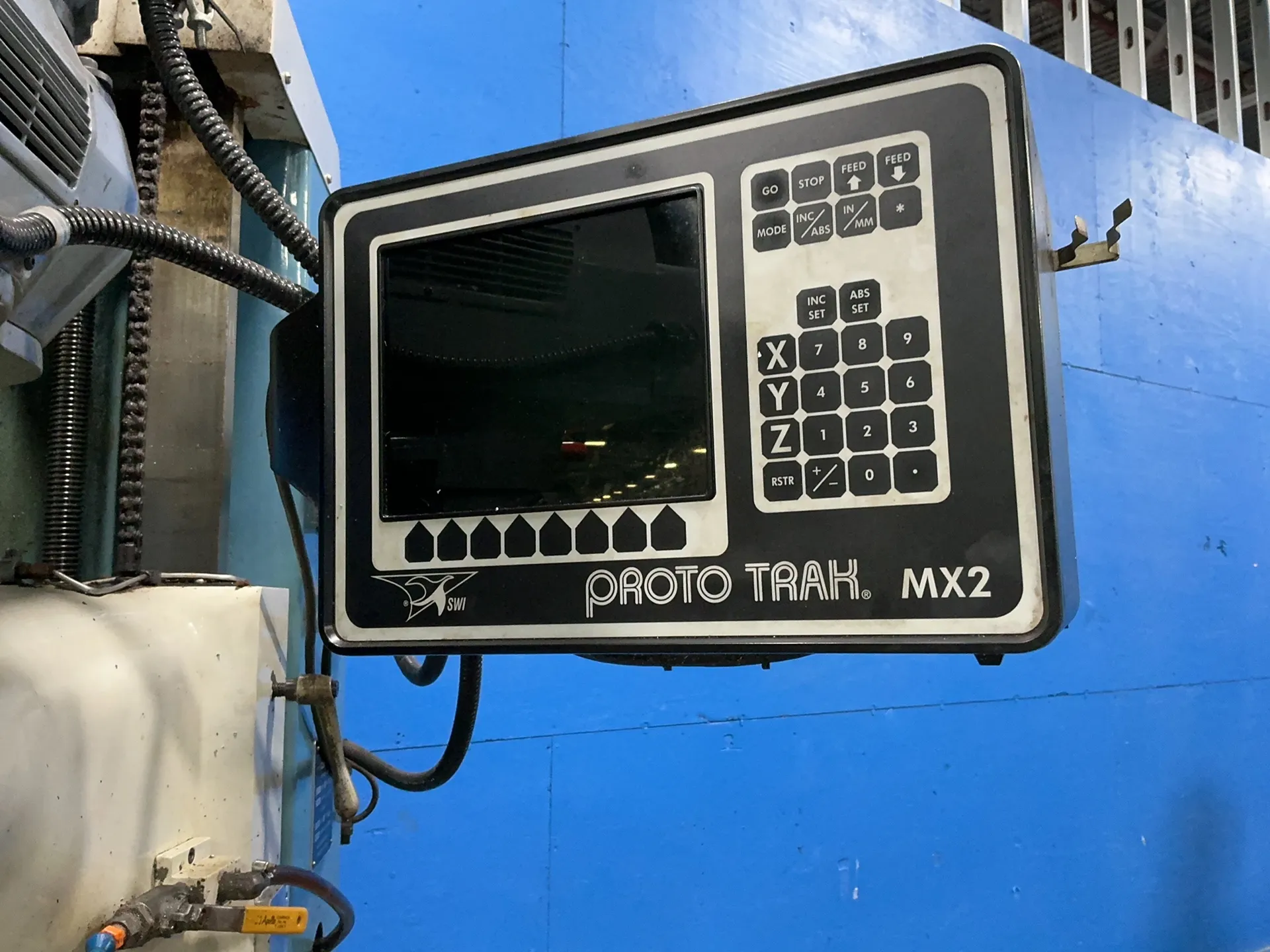 Southwestern Industries #TRAK-TRM, CNC vertical bed mill, 10" x 45" table, 5 HP, ProtoTRAK control - Image 4