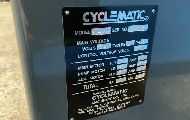 14" x 20" Cyclematic #CHR-68EVS, engine lathe, 1-1/4 HP, 1" bore, Heidenhain control, w/ tooling - Image 9