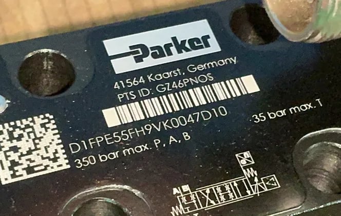 Parker #D31FPB61DB1VB00, hydraulic valve (2 available) - Image 3