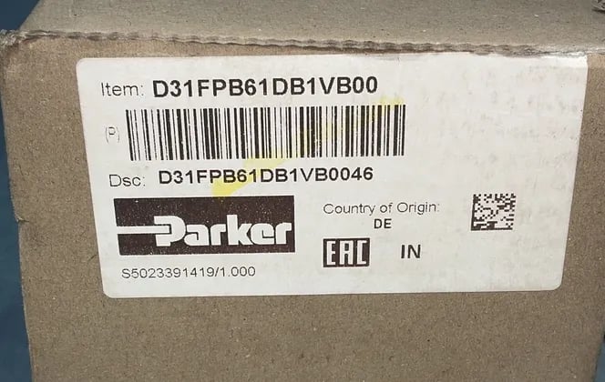 Parker #D31FPB61DB1VB00, hydraulic valve (2 available) - Image 4