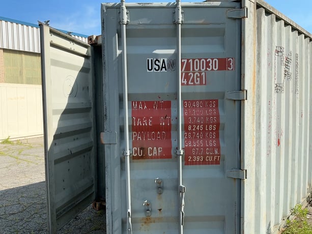 40' Shipping Container, 8' wide x 8'-6" high, 67,200 lb. capacity - Image 3