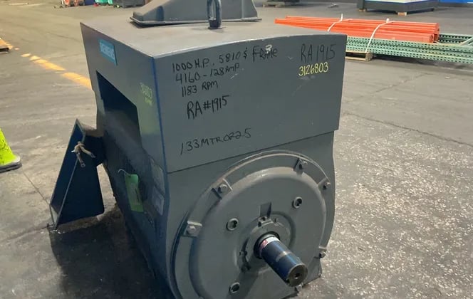 1000 HP 1183 RPM Siemens, Frame 5810S, 4160 Volts, 1995 - Image 4