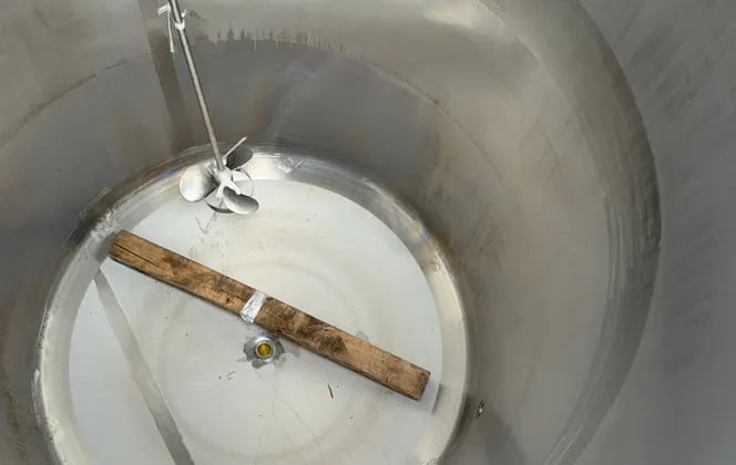 900 gallon Stainless Steel mixing tank, 58" x 84" - Image 9