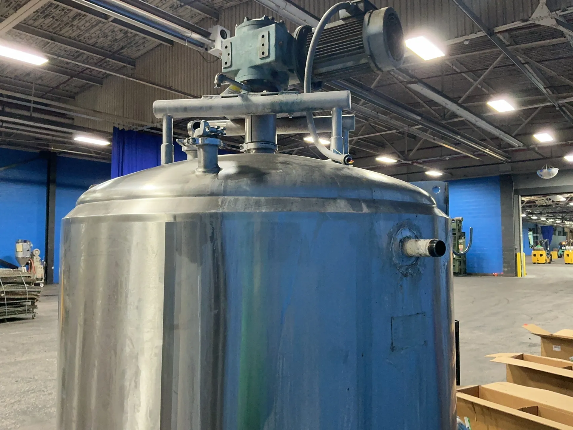 374 gallon Cherry-Burrell #3091, Stainless Steel processing tank, 50" diameter x 44" H, 1989 - Image 4