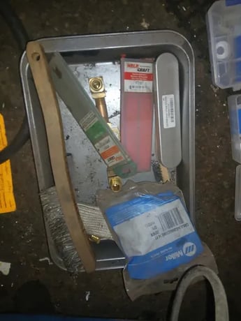 Miller #Diversion-180, AC/DC Tig Welder, 180 Amps, 120/240 V., w/ WP-17 torch, foot pedal, regulator, approx. - Image 3