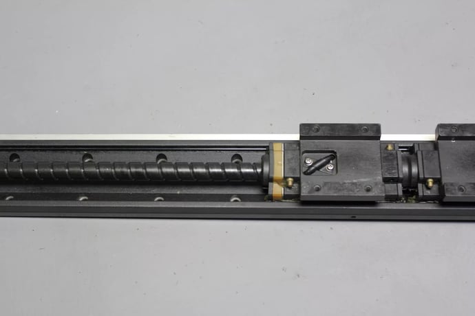 NSK, linear actuator ballscrew stage w/ linear guide, Yaskawa #SGMPH-01BAE41D AC servo motor - Image 6