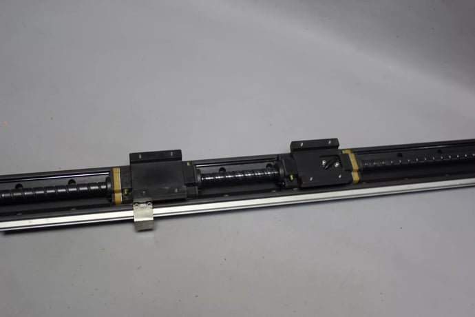 NSK, linear actuator ballscrew stage w/ linear guide, Yaskawa #SGMPH-01BAE41D AC servo motor - Image 7