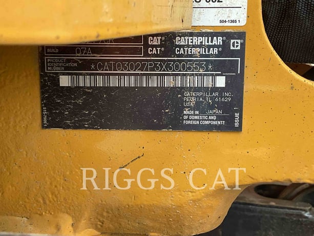 Caterpillar 302.707CR, 306 hours, S/N: 3X300553, 2025 - Image 6