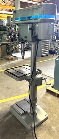 20" Clausing #2221, Single Spindle Drill, 300-2000 RPM, 22" x 19" Table, 1 HP, 1 Phase - Image 8