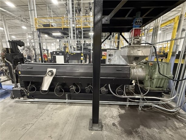 4.5" Davis Standard #45T, underwater pelletizing extrusion line, 34:1 L/D, 300 HP, w/Gala 6 pelletizer, 2017 - Image 2