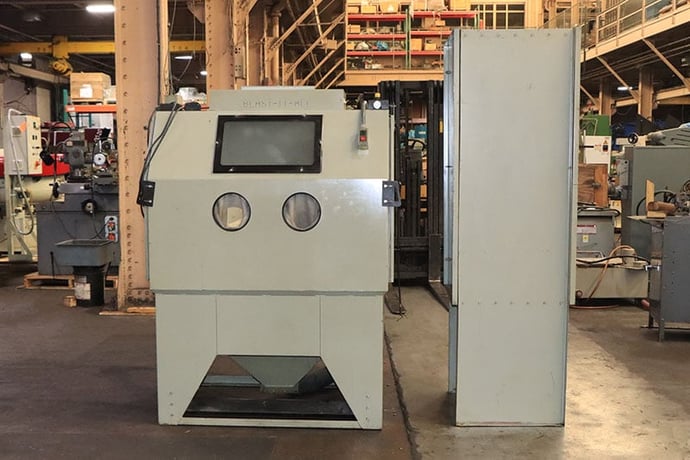 48" x 36" x 42" Blast-It-All #4836-7DC, suction blast cabinet, 700 CFM reclaim, D-10 dust collector, 240 V. - Image 1