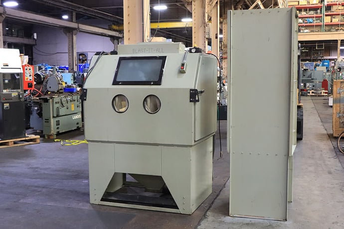 48" x 36" x 42" Blast-It-All #4836-7DC, suction blast cabinet, 700 CFM reclaim, D-10 dust collector, 240 V. - Image 2