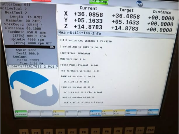 Milltronics #RH20, CNC Vertical Machining Center, 40" X, 20" Y, 24" Z, 54" x 16" table, 18 HP, 8000 RPM, 24 - Image 8