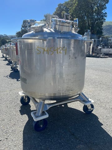 80 gallon Precision Stainless, Jacketed Reactor Vessel, Stainless Steel, 100 psi @ 300°F jacket, 1992 - Image 4