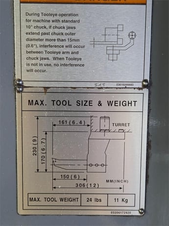 Mazak CNC lathe, Mazatrol T-Plus control, 1998 - Image 5