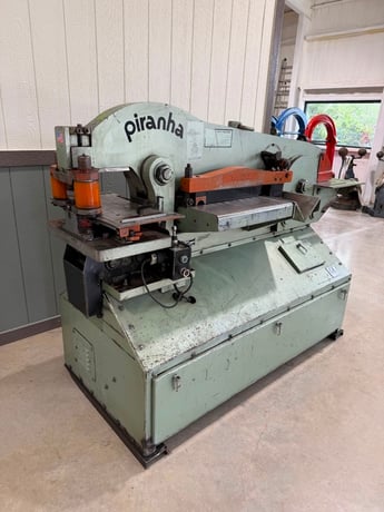 Piranha #P90, hydraulic ironworker, 90 tons, 1-1/8" thru 1", 10" throat, (Others Available) - Image 9