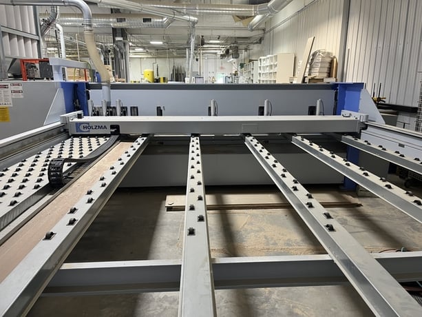 Holzma #Optimat-HPP-250/38/38, Horizontal Panel Saw, pressure beam, 2012 - Image 5
