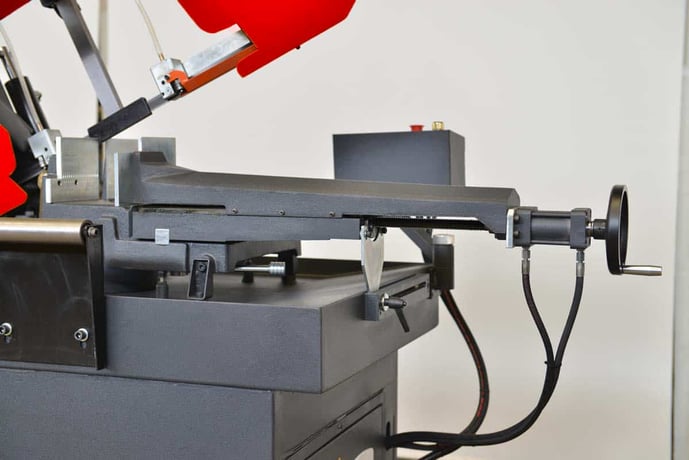 10" x 14" RMT #S-FAB-PDM-10-14, semi-auto pivot double miter bandsaw, 66-328 FPM, 2 HP, 125" x 1" x 0.035" - Image 10