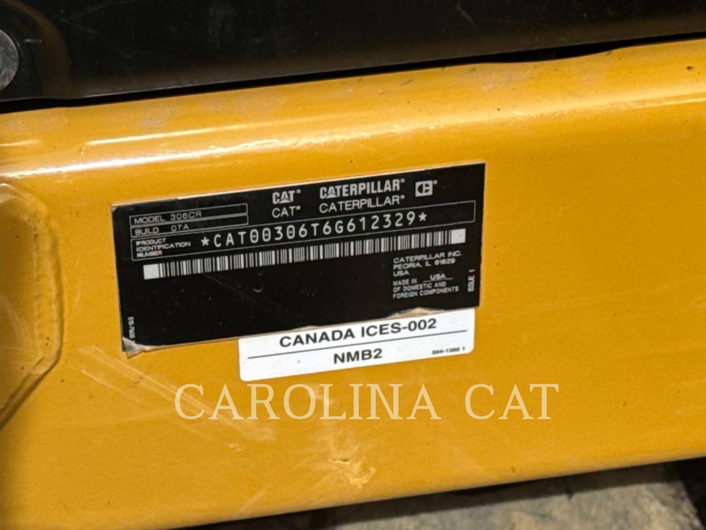 Cat 306CR CATQ, Mini Excavator, 269 hours, S/N: 6G612329, 2025 - Image 6