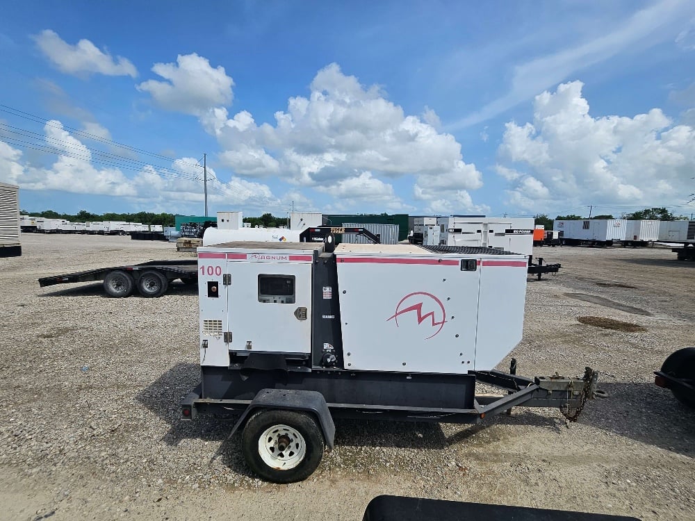 86 kW Magnum #MMG100D, Diesel Generator, Trailer Mounted, Tier 4i, sound attenuated enclosure - Image 2